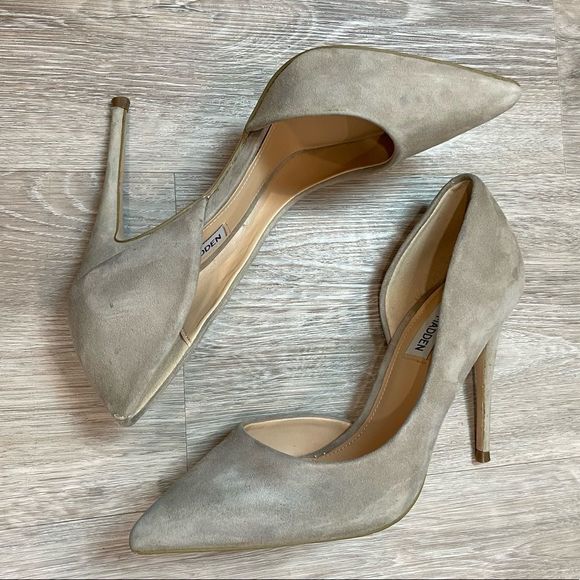 Steve Madden Gray Felicity Suede D'orsay Pump - Picture 3 of 11